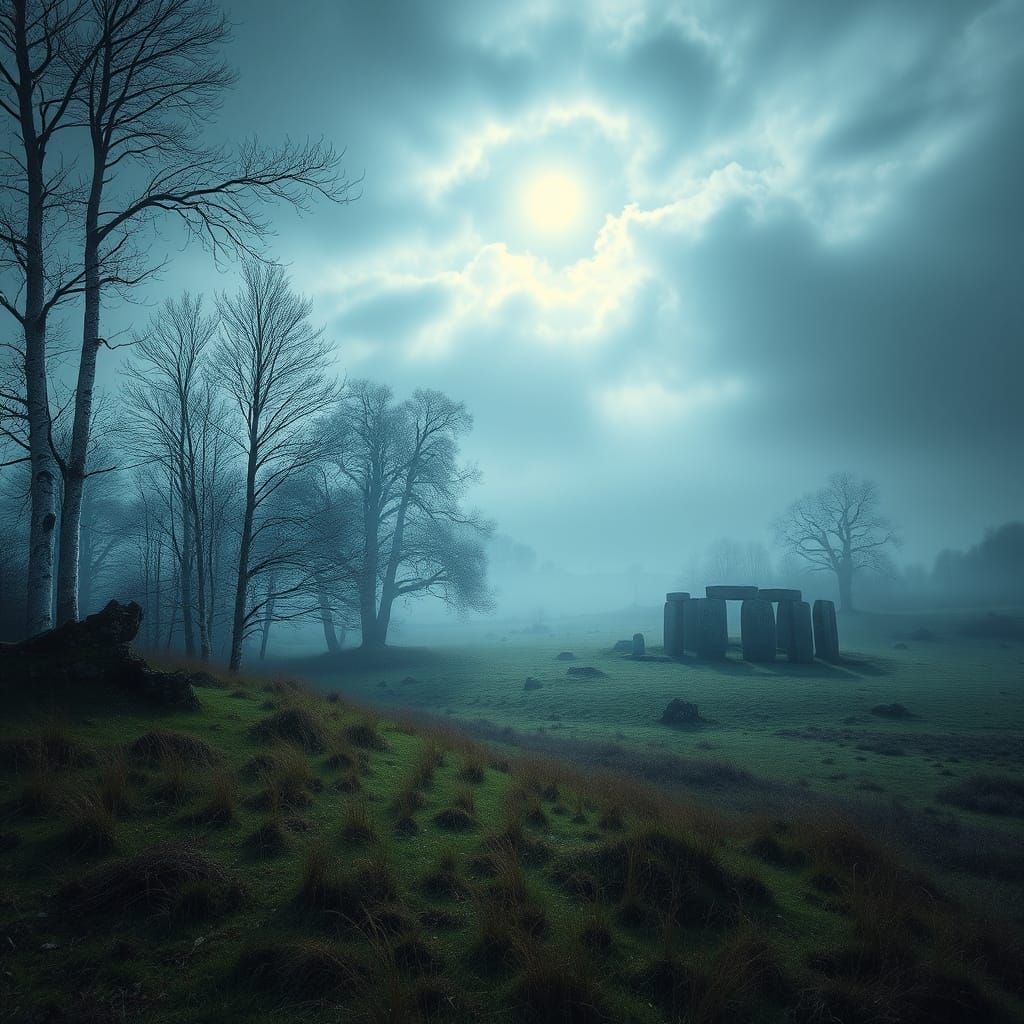 Mystical Celtic Landscape in Photorealistic Style