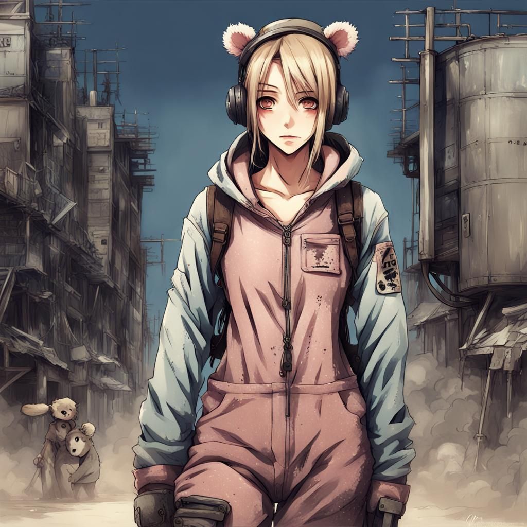 Apocalyptic Lady in Pajamas, Anime Style