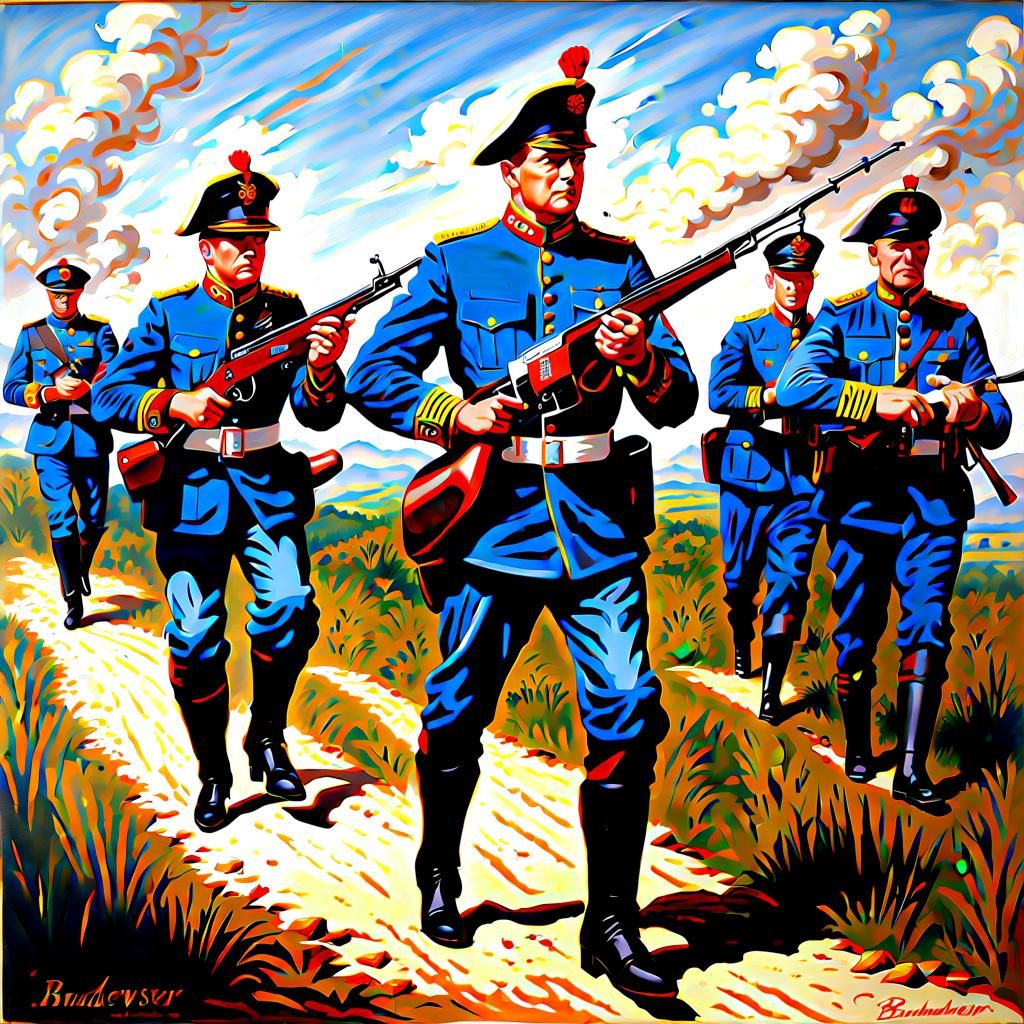 Beer Infantry: An Oil Painting Concept