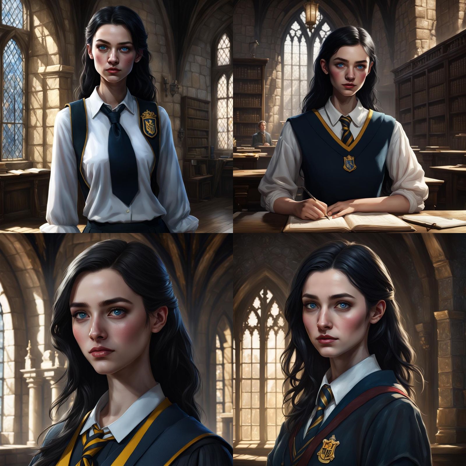 Hogwarts Student in Dark Fantasy Concept Art
