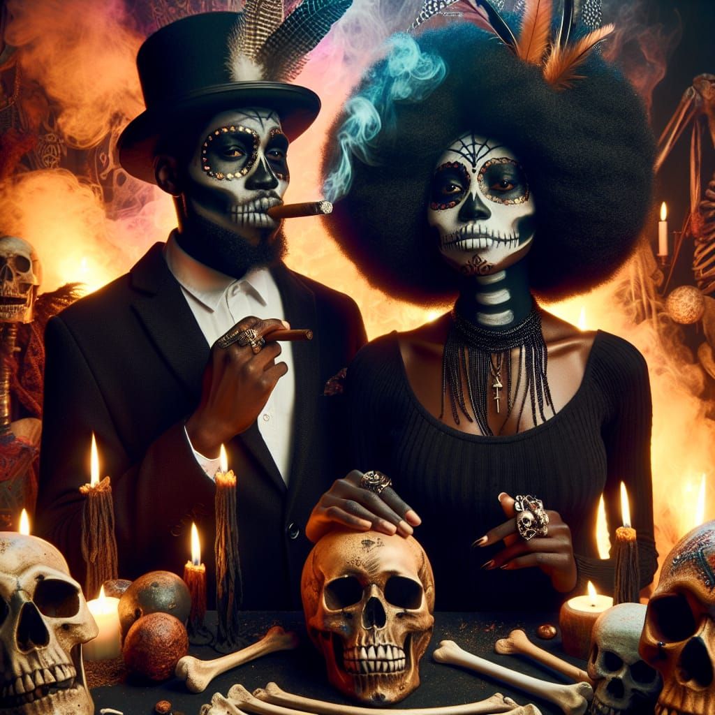 Voodoo Spirits: Baron Samedi and Maman Brigitte