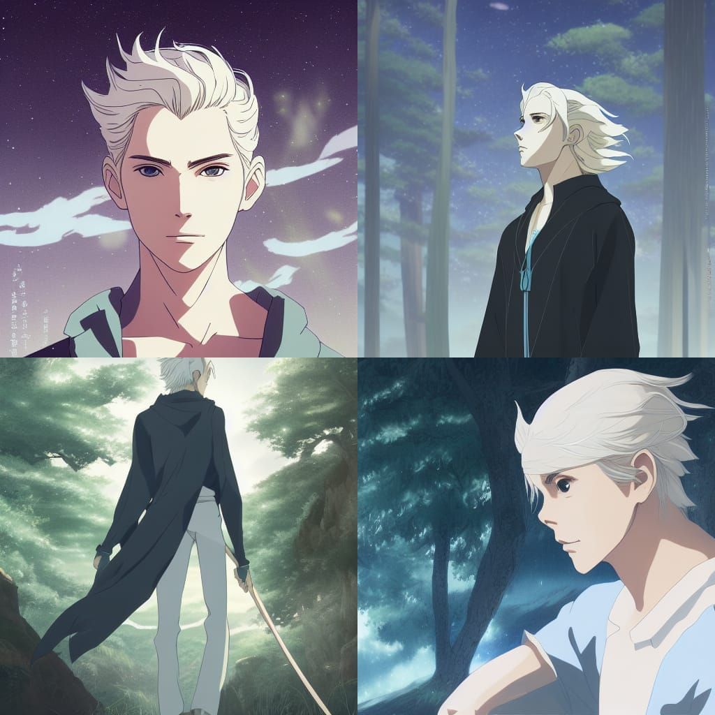 Rowan Whitethorn in Studio Ghibli Anime Style