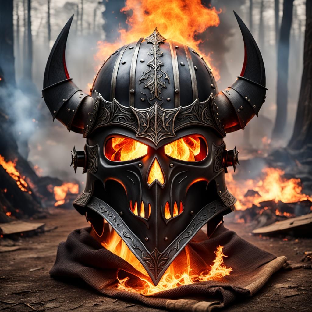 Demonic helmet