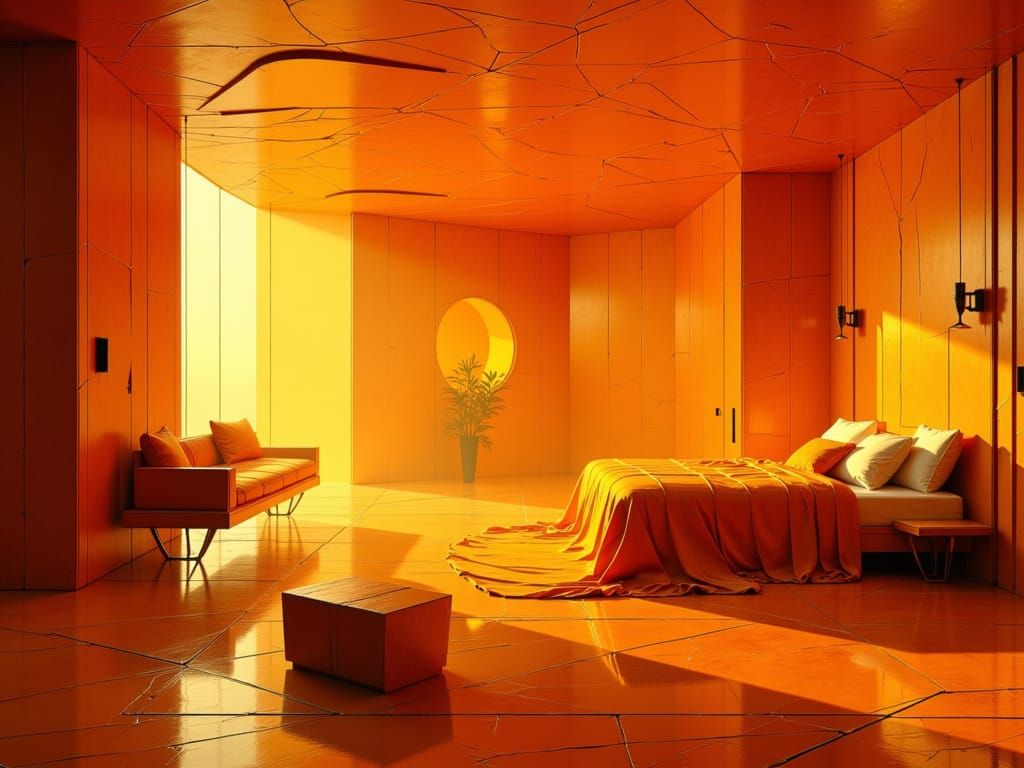 Retrofuturistic Luxury Submarine Hotel Room