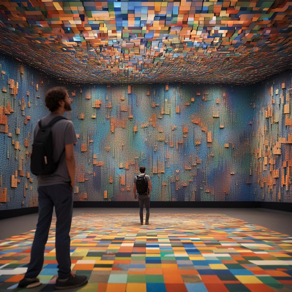 Interactive Math Exhibit with Platonic Geometric Patterns