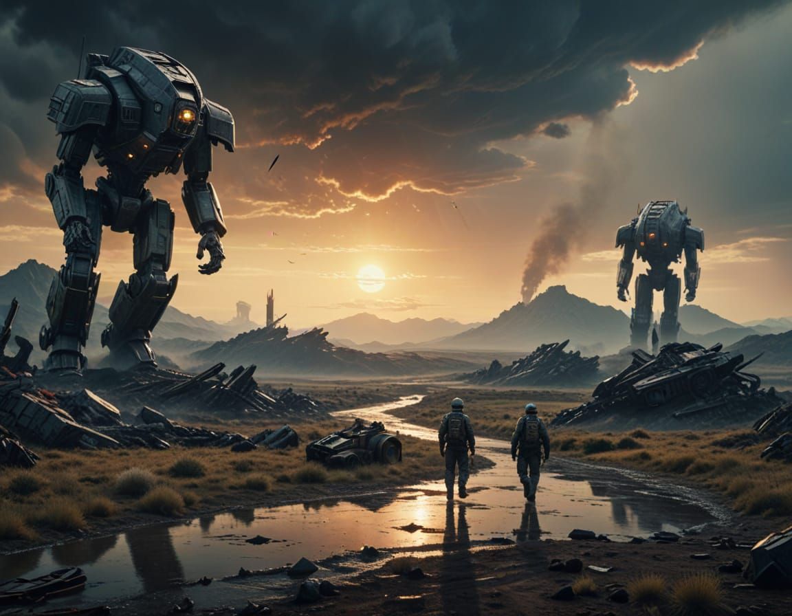 Epic Brotherhood of Steel Cinematic Film Still