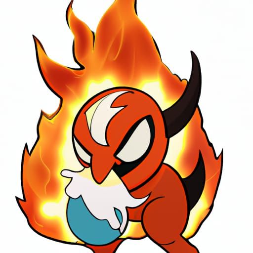 Magma Grimer: Fire-Type Pokémon in Comic Art