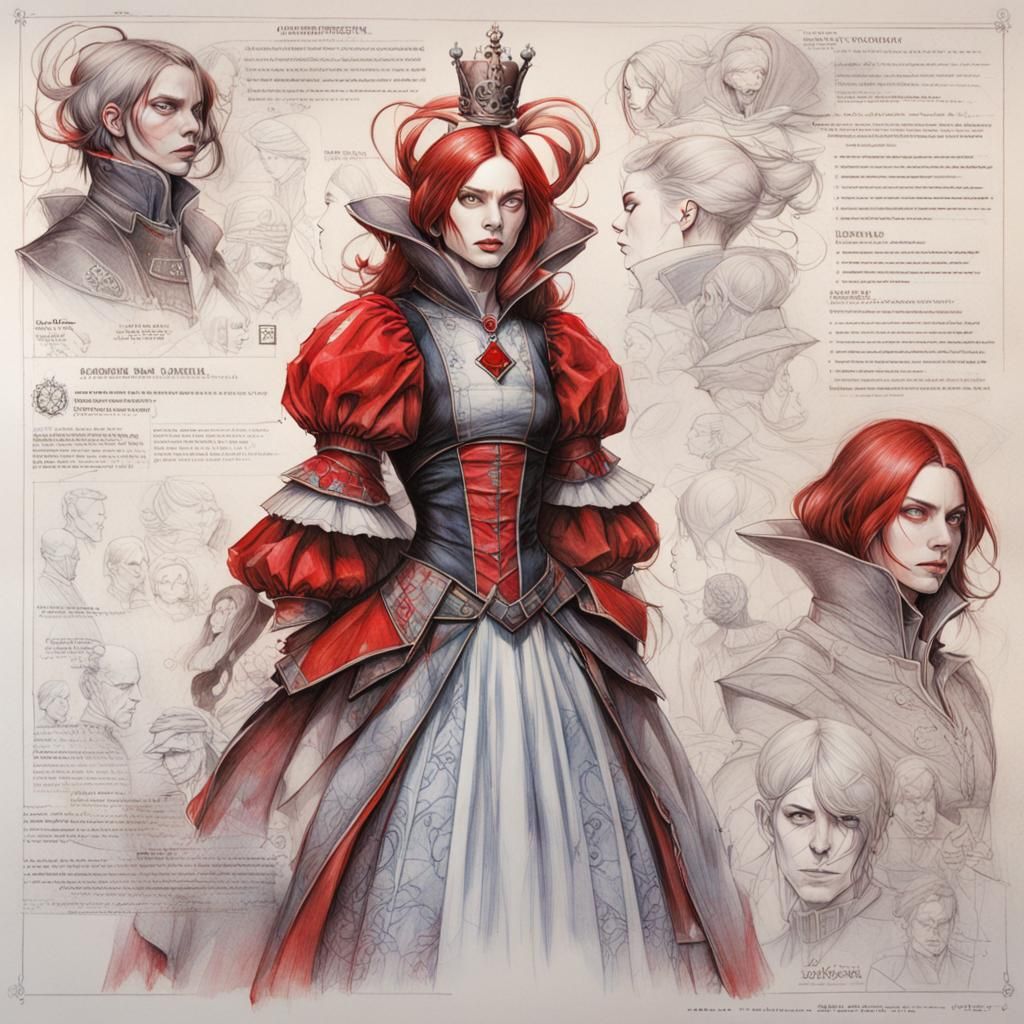 Red Queen Blueprint: Hyperrealistic Graphic Novel Study