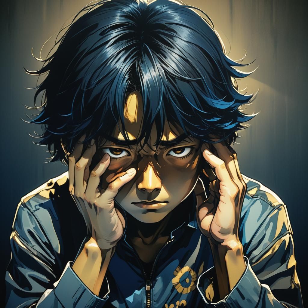 Moody Manga Photography of Person in Distress