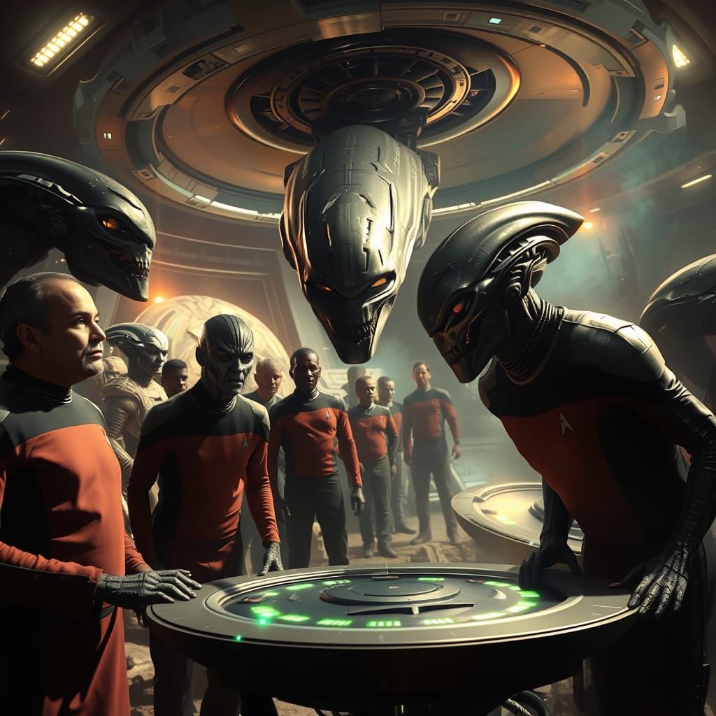 Epic Digital Star Trek Crew in Stunning Cinematic Detail