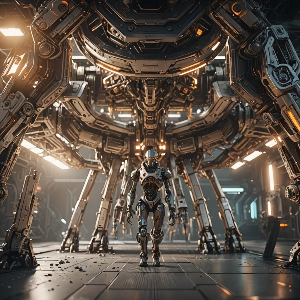 SCP Foundation Mech Ground Shot in 3D