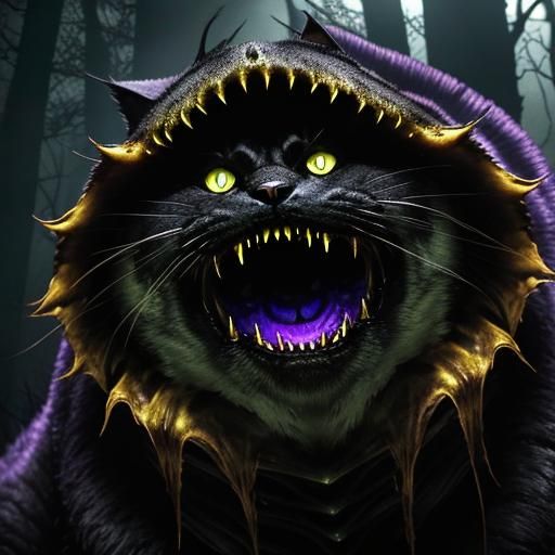 Eldritch Horror Cat in Dark Fantasy Film Still
