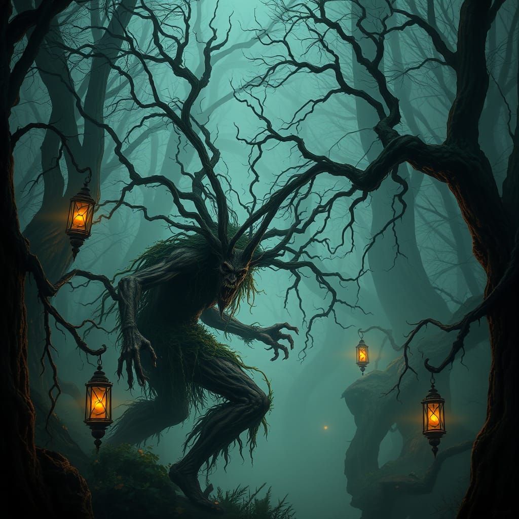Twisted Guardians of the Haunted Forest