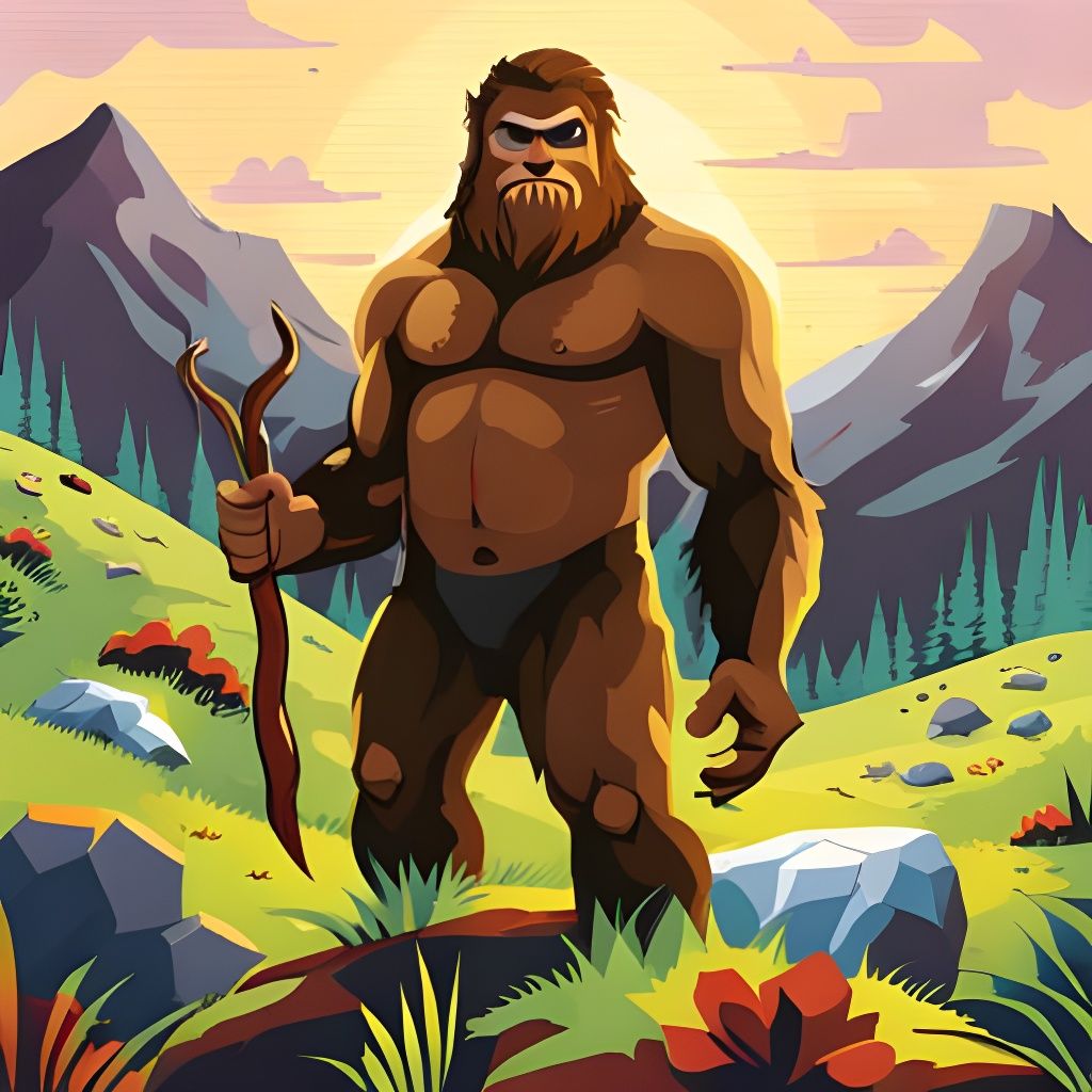 Historical Bigfoot in Natural Landscape Photography