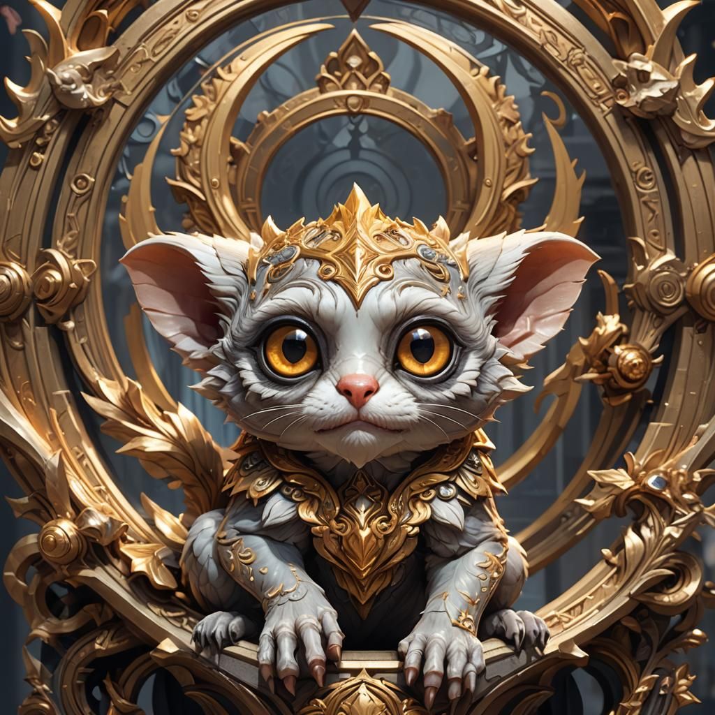 Chibi Gargoyle Slow Loris Portrait