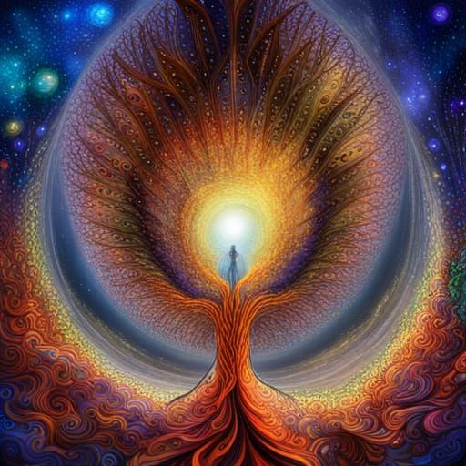 Phoenixes and Owl Babies in Fractal Tree Dens