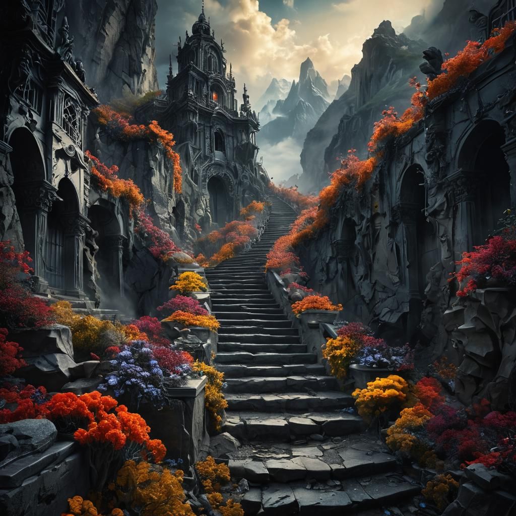 Heaven and Hell: A Surreal Landscape