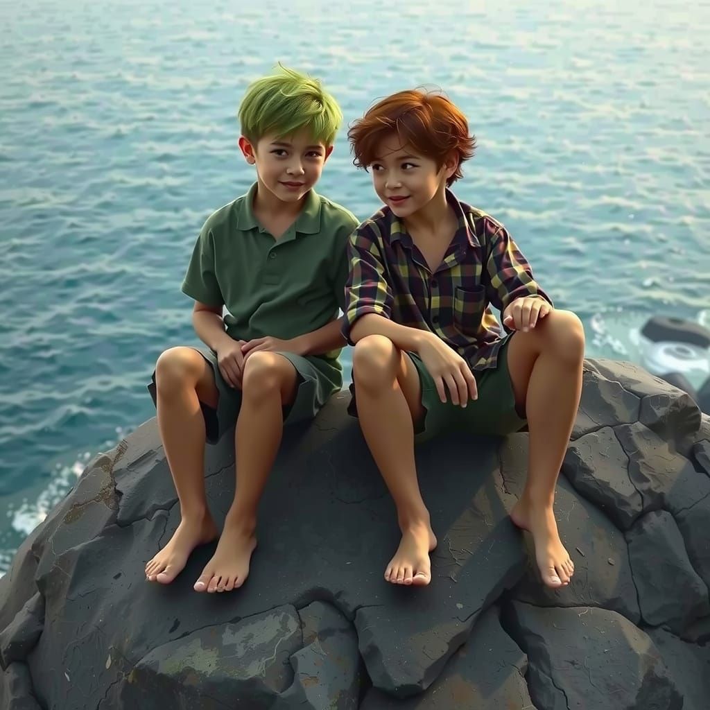 Diverse Friends Embracing in a Vibrant Sunset