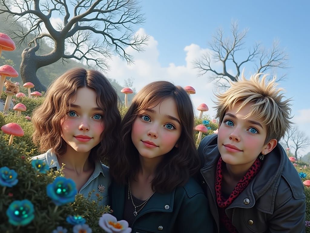 Fantasy Friends in Vibrant Dreamland