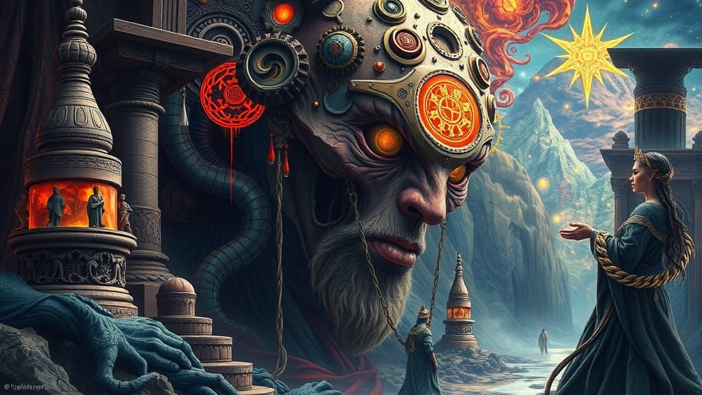 Surreal Art of Cosmic Mysticism