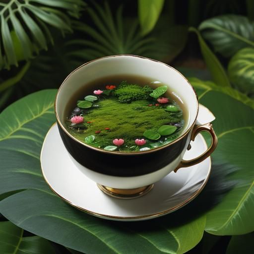 Teacup World: A Miniature Tropical Forest in a Cup