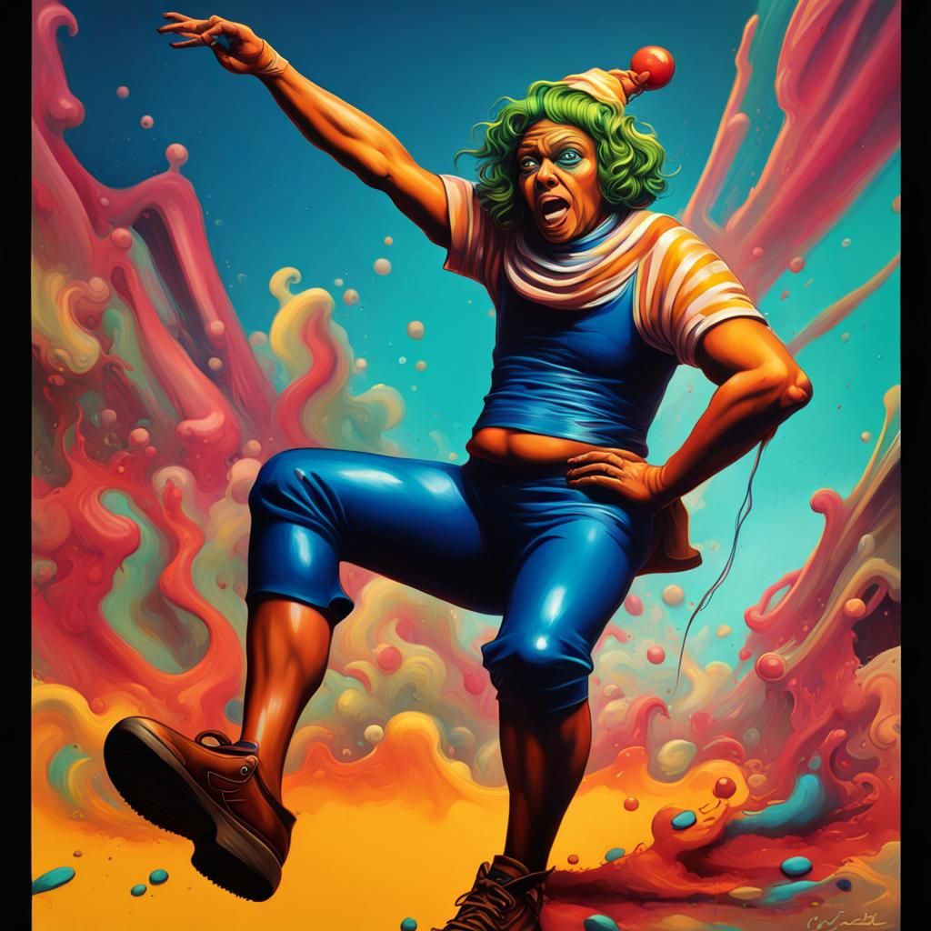 Oompa Loompa Graffiti Art in Ultra Quality