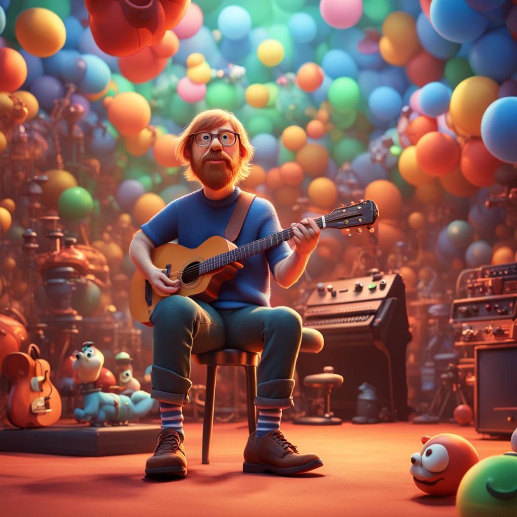 Trey Anastasio as Pixar Character in 3D