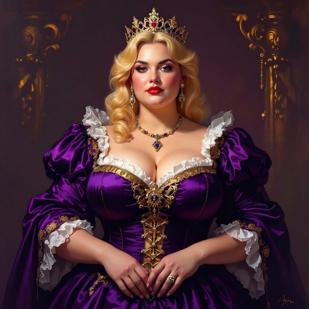 Authoritative White Queen, Tall and Proud