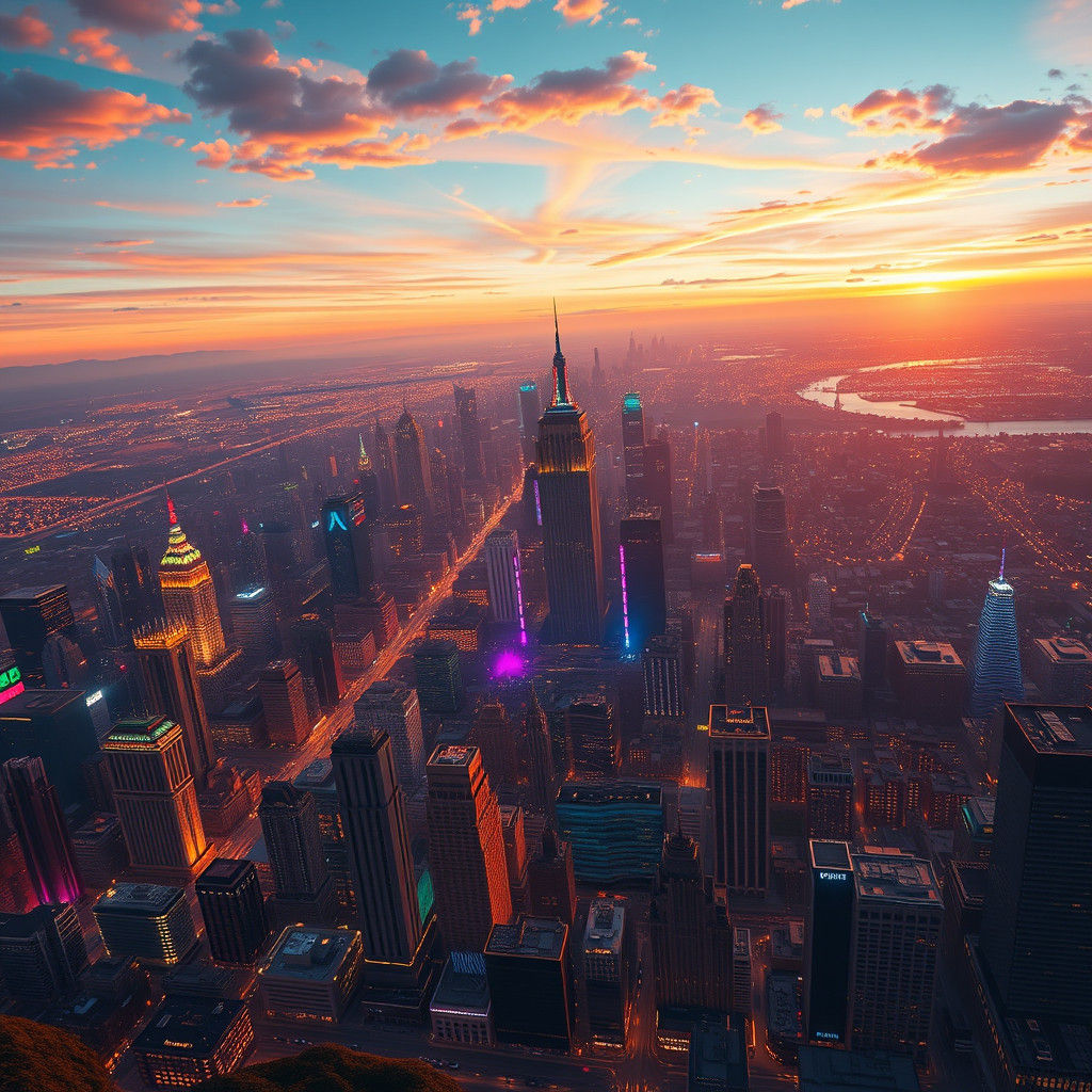 Surreal America in Vibrant, Hyper-Realistic Splendor