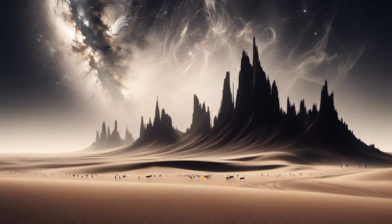 Surreal Desert Visions in Dreamlike Surrealism