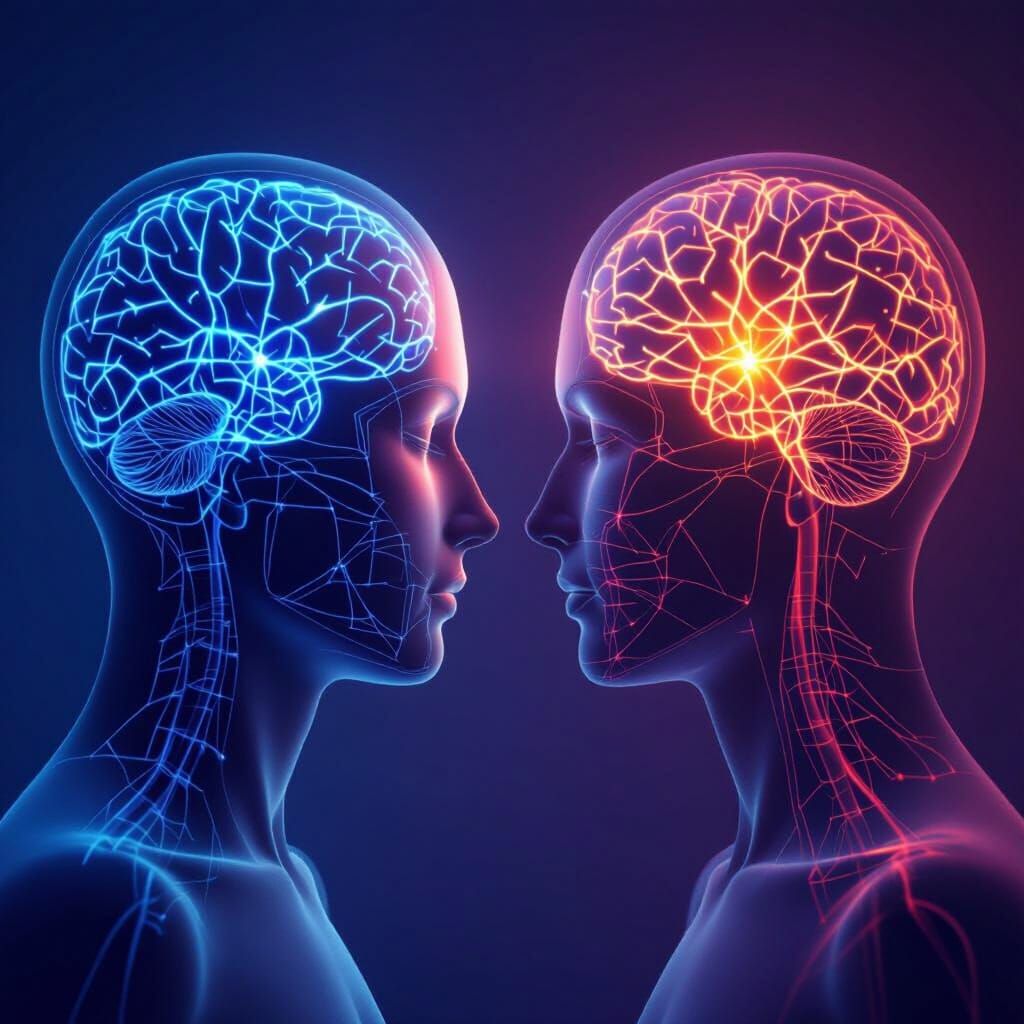 AI Art: Neural Pathways of Autism and Psychosis