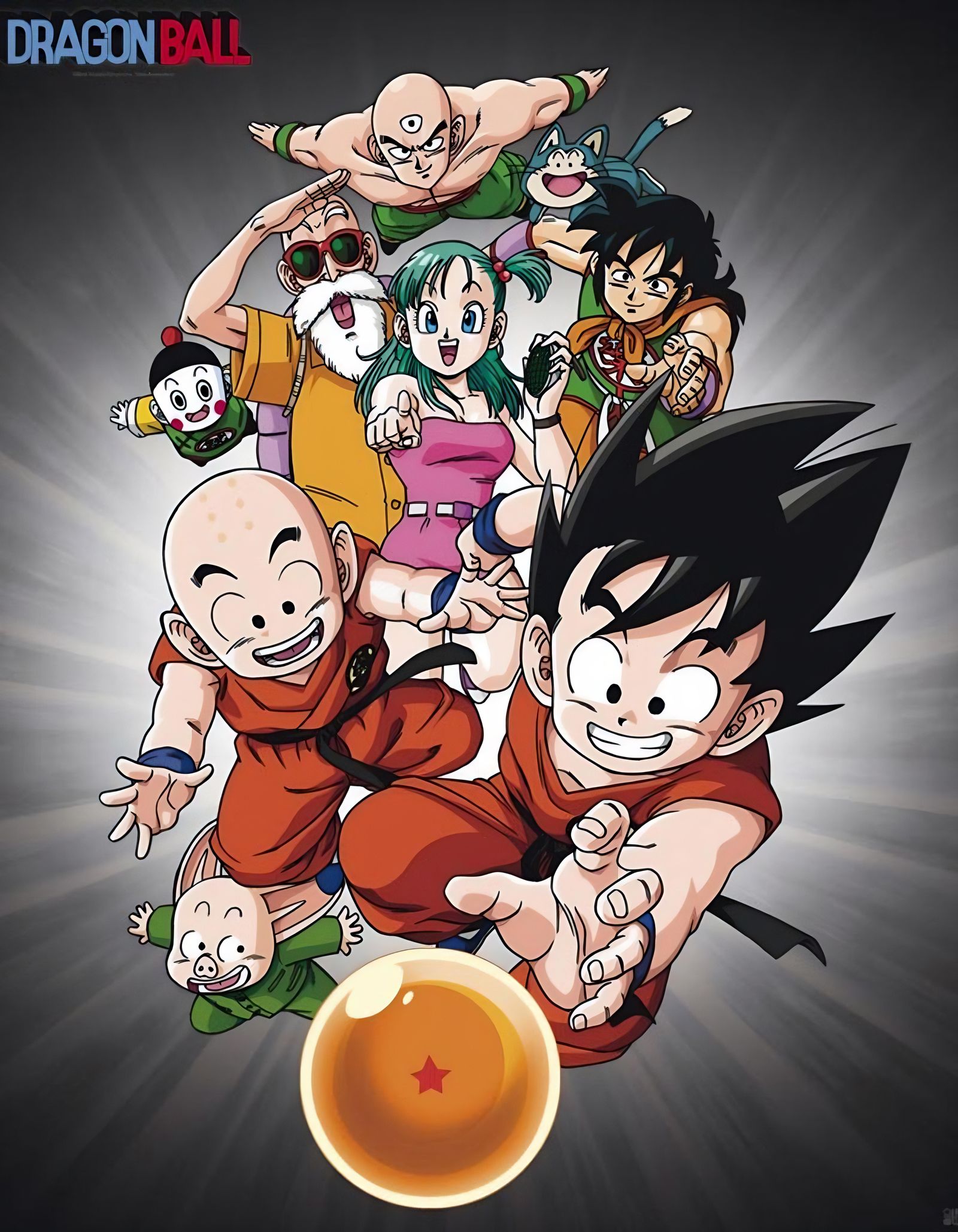 Seven Dragon Balls Floating