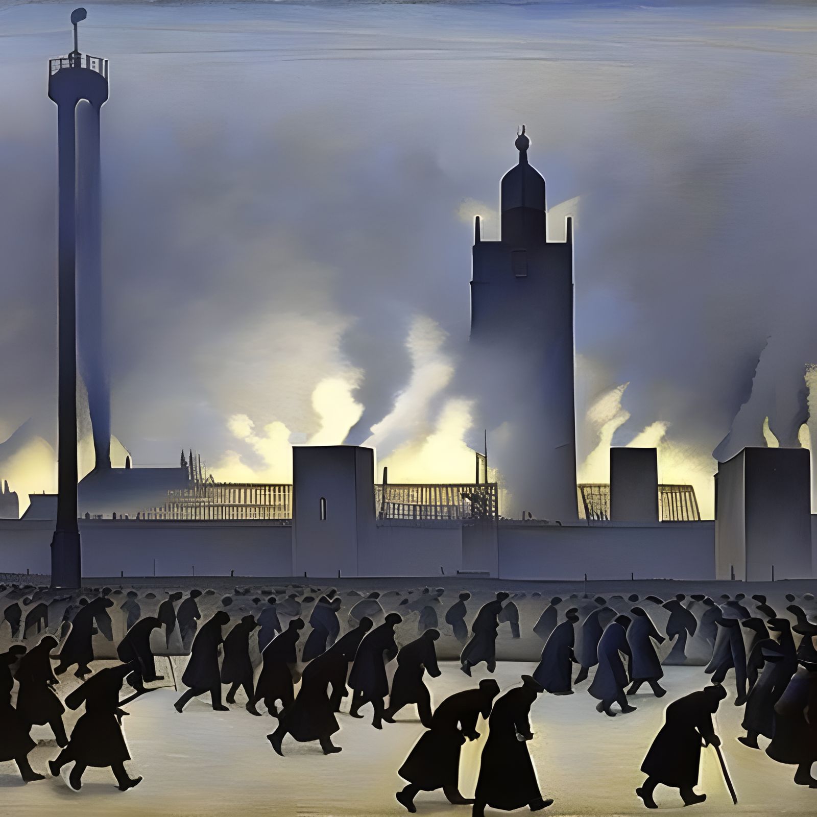 Dynamic Revolution Inspired by Cubo-Futurism