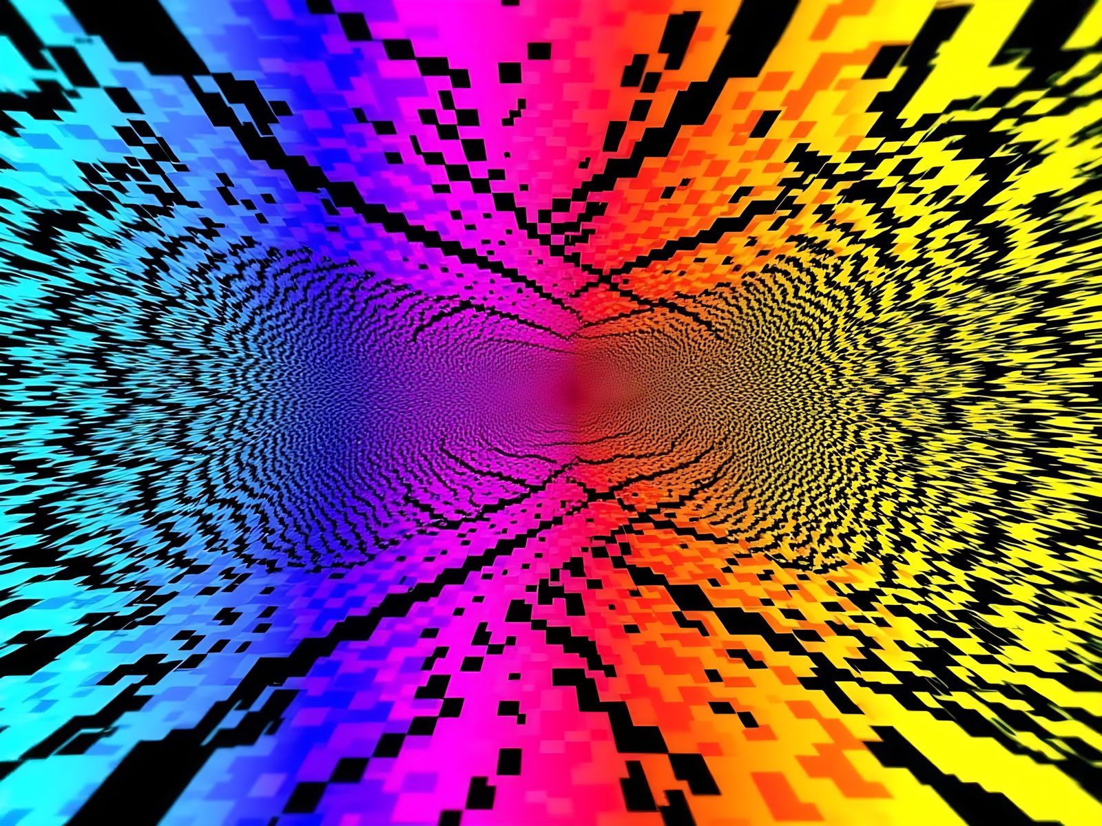 Evolving Pattern with Spatiotemporal Visual Interference