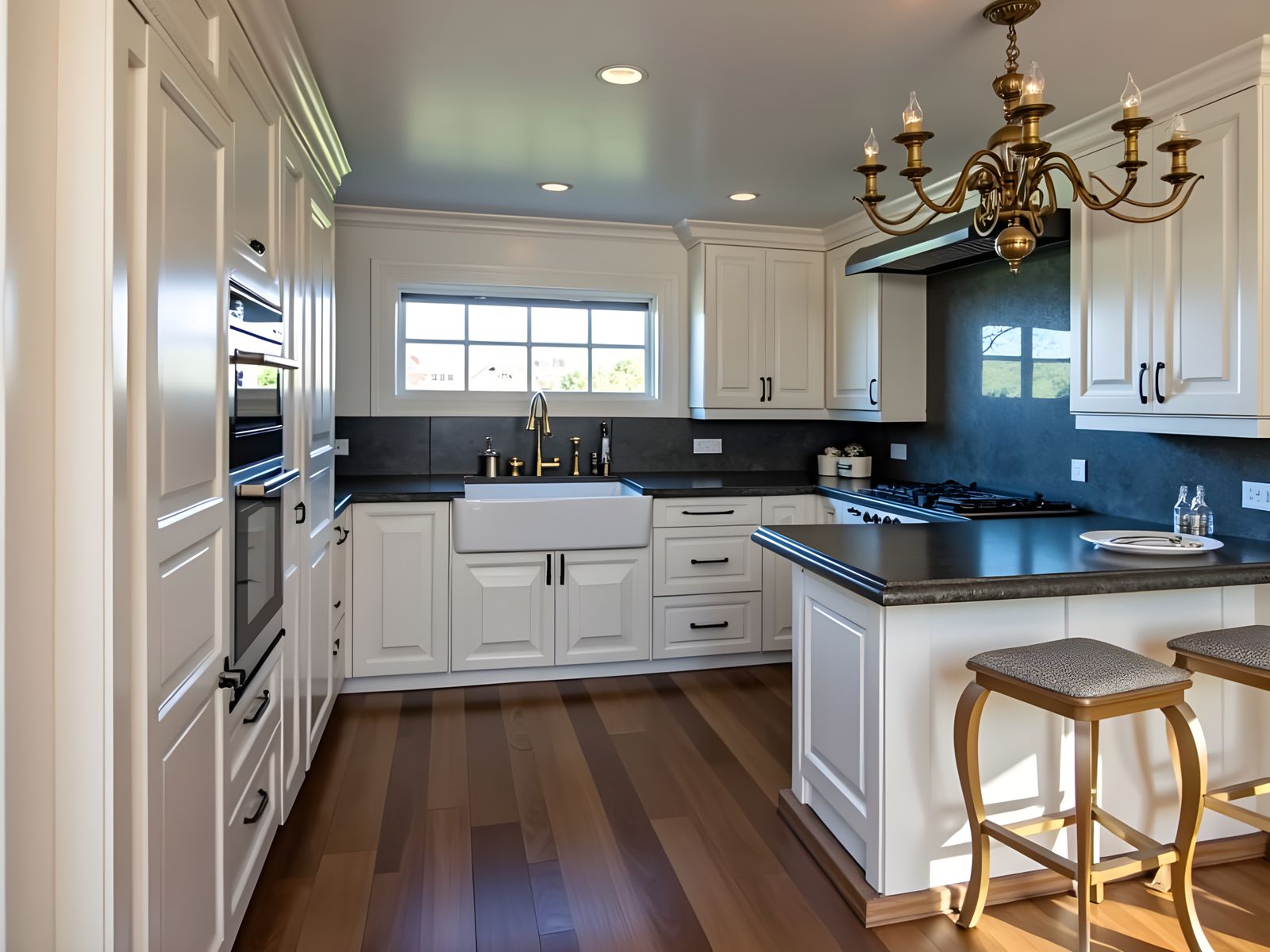 Billionaire's Luxury Kitchen in Montreux at Golden Hour