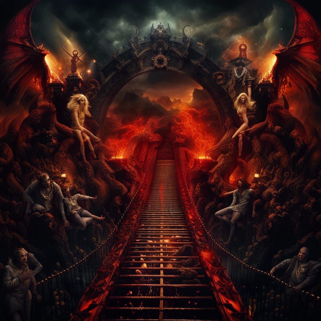Heaven and Hell Bridge: A Detailed Matte Painting