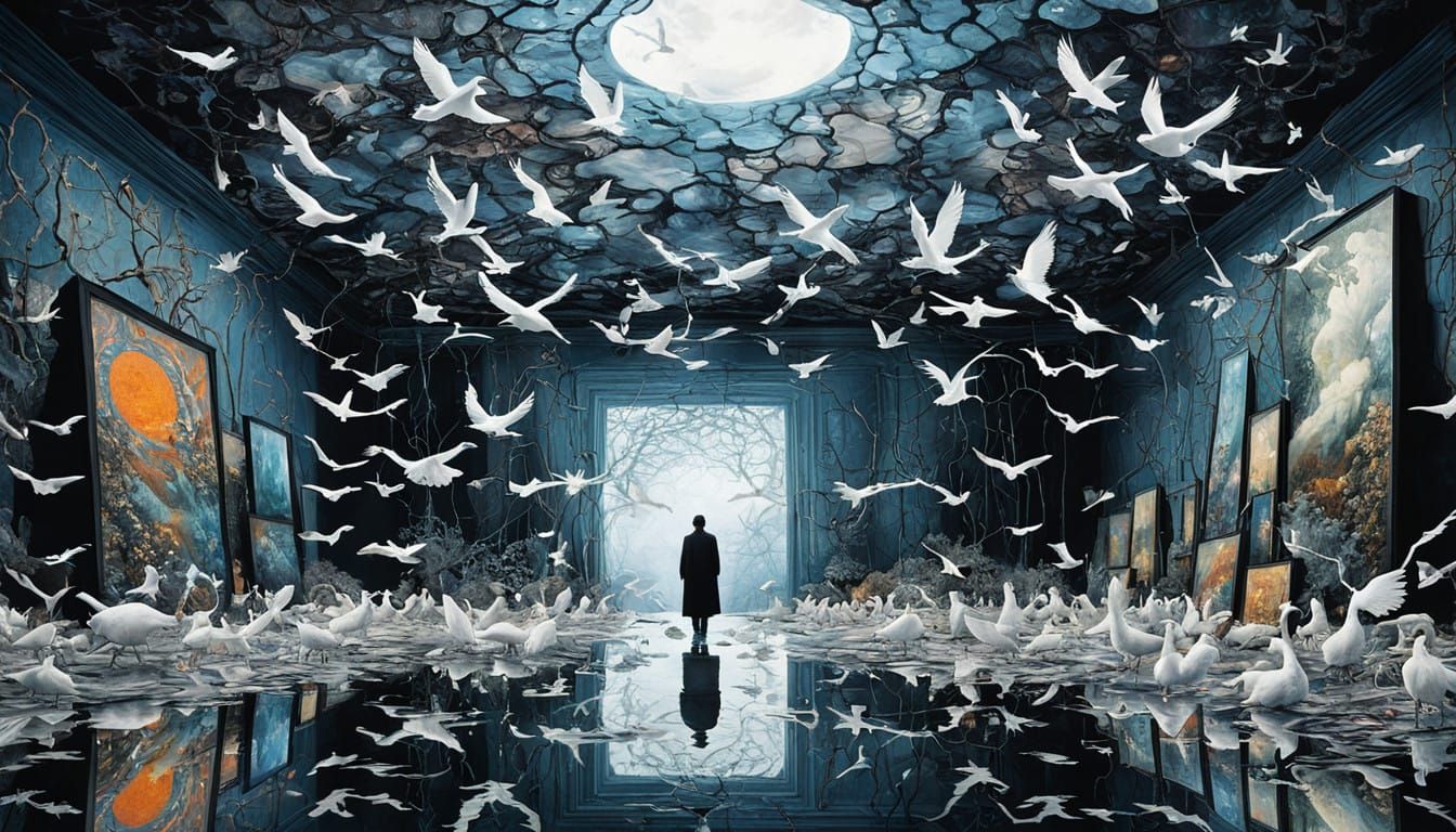 Dreamlike Visions of Strength and Resilience in Vibrant, Eth...