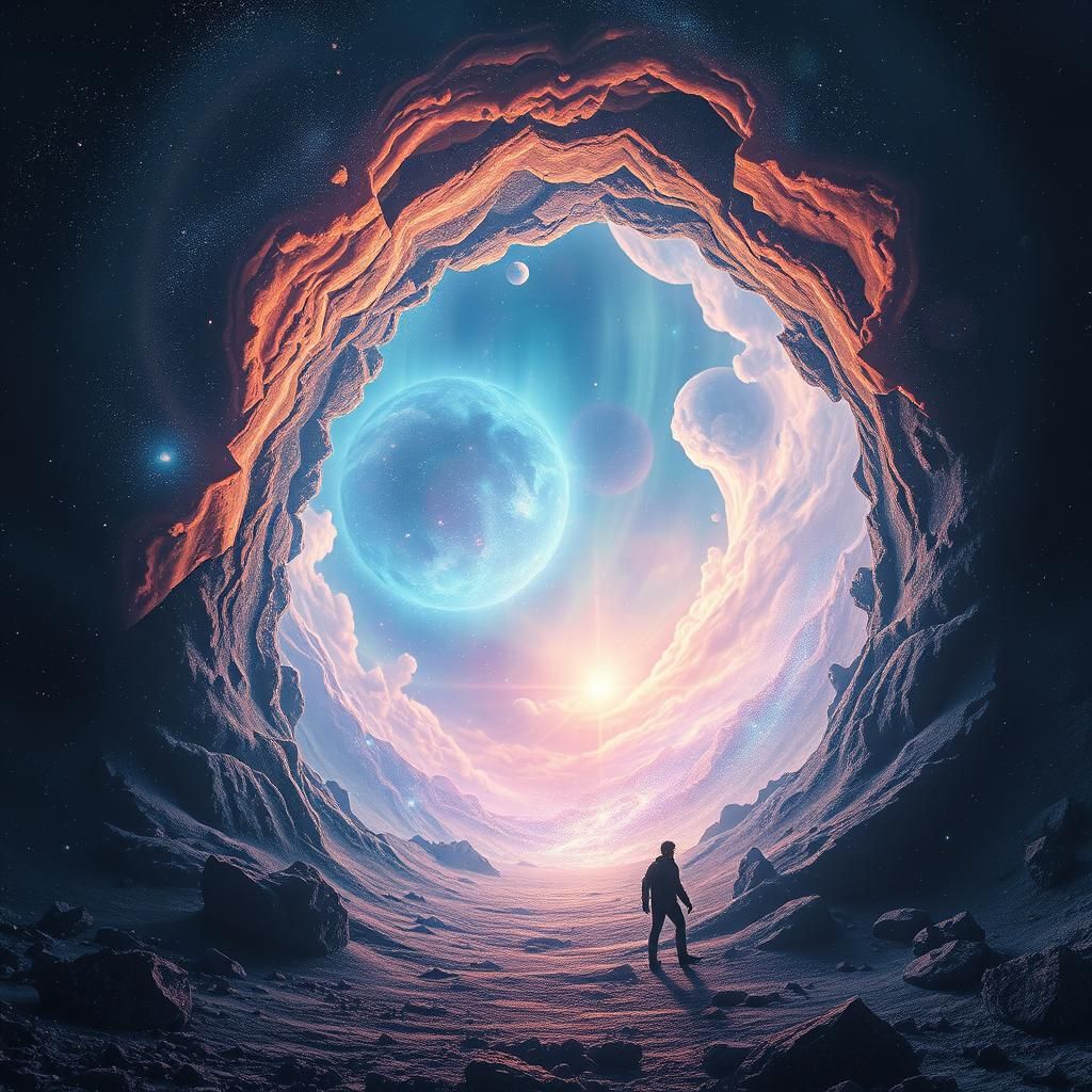 Shimmering Portal to an Iridescent Otherworld