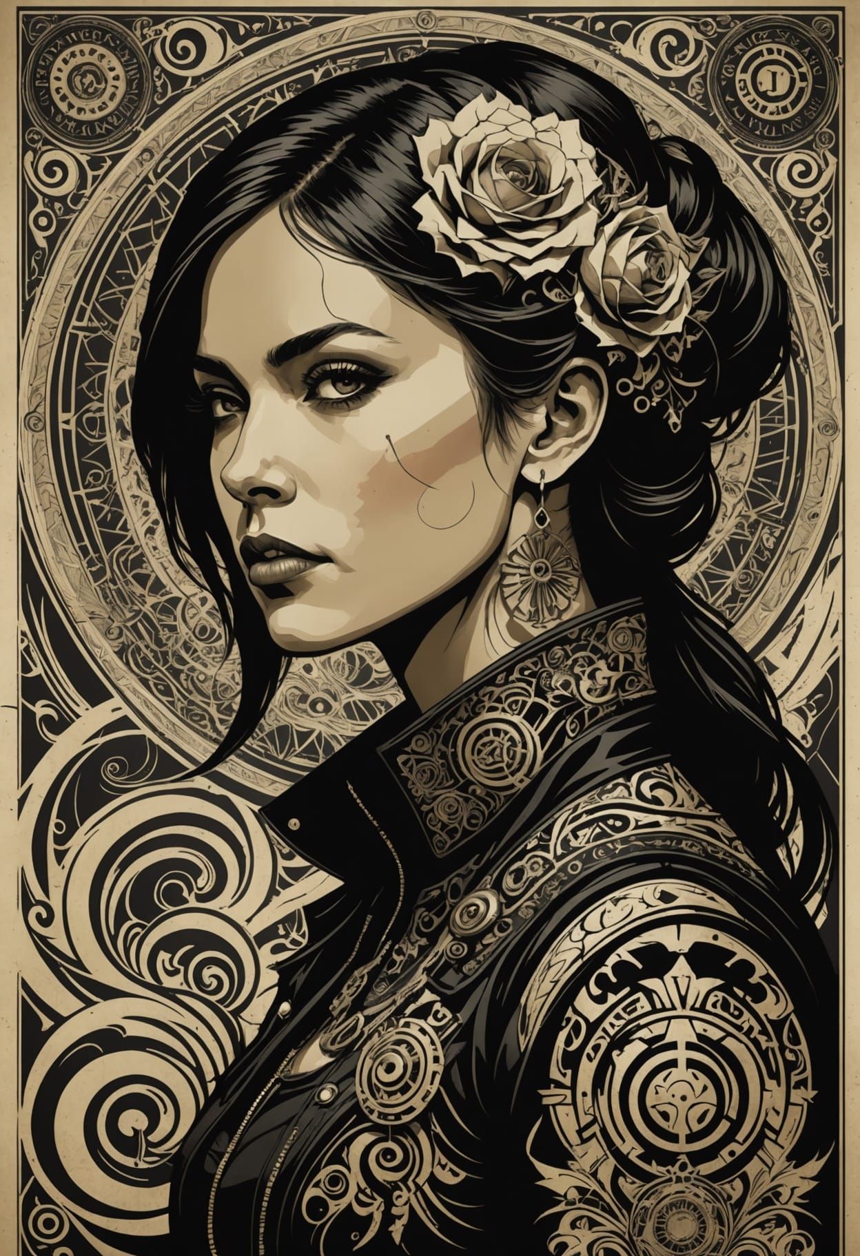 Punk Woman in Boston Alley, 1978 Style