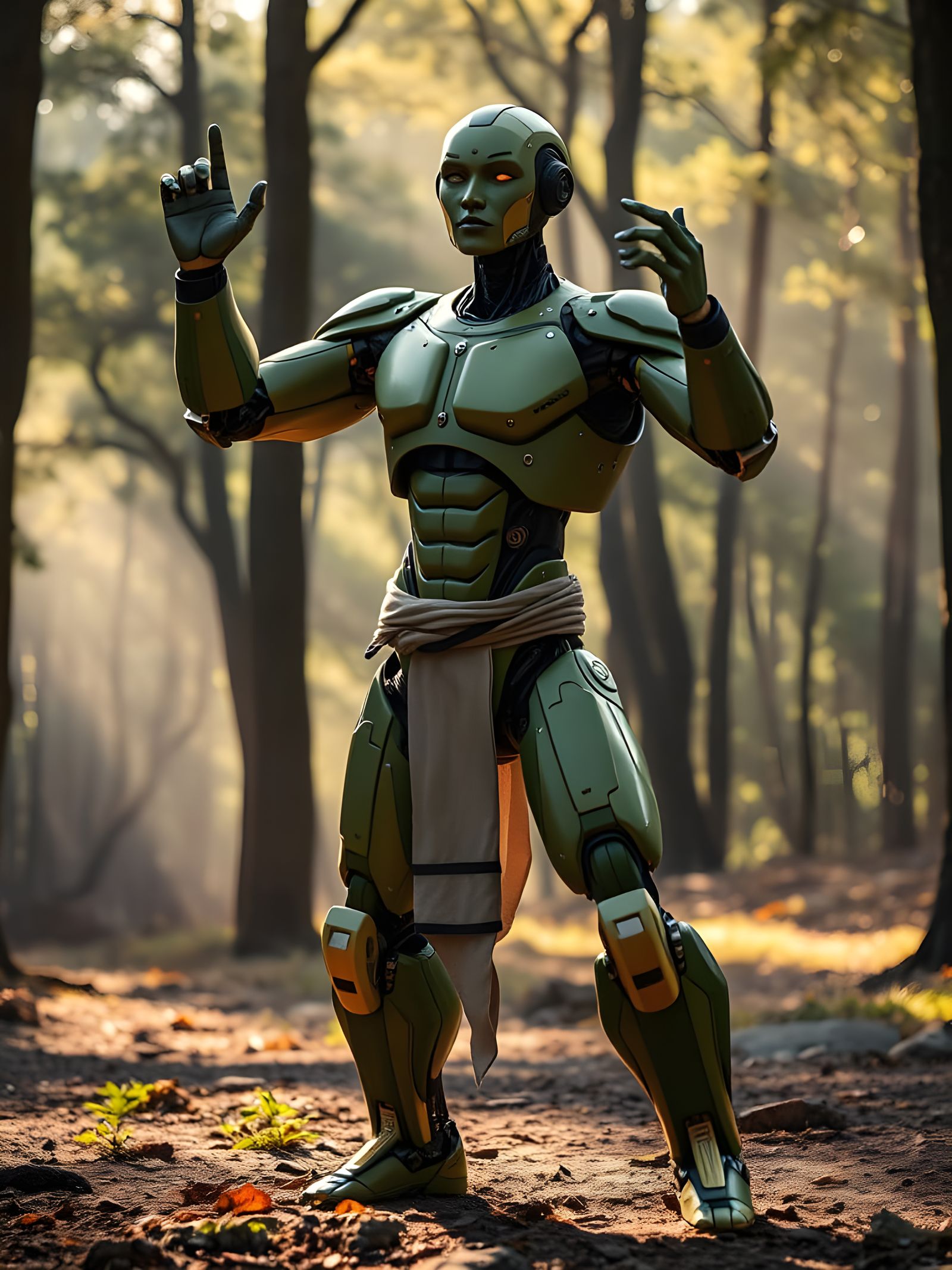 Cybernetic Qigong Master in Nature