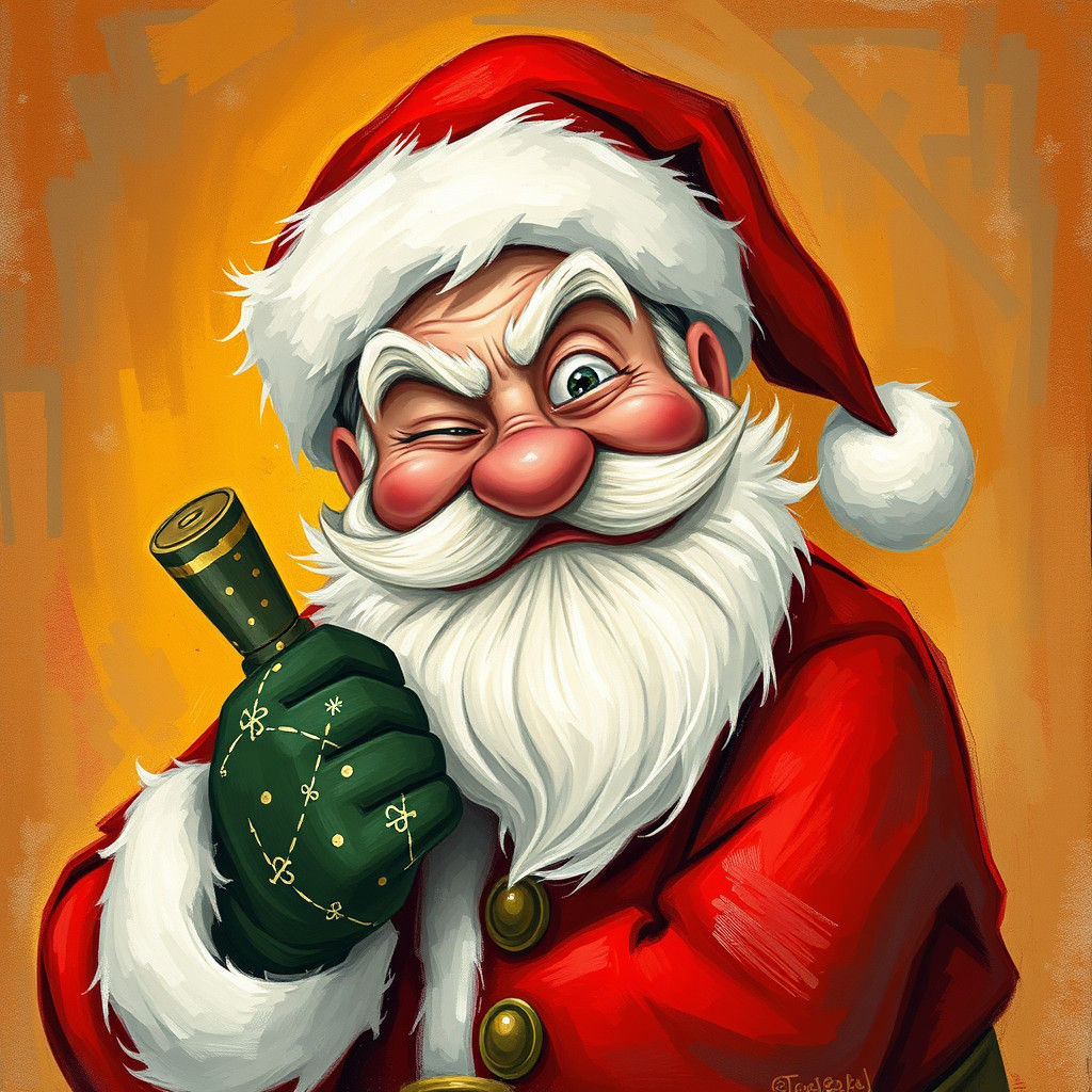Santa's Playful Naughty or Nice Conundrum