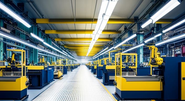 Digitized and Automated Manufacturing Shop Floor