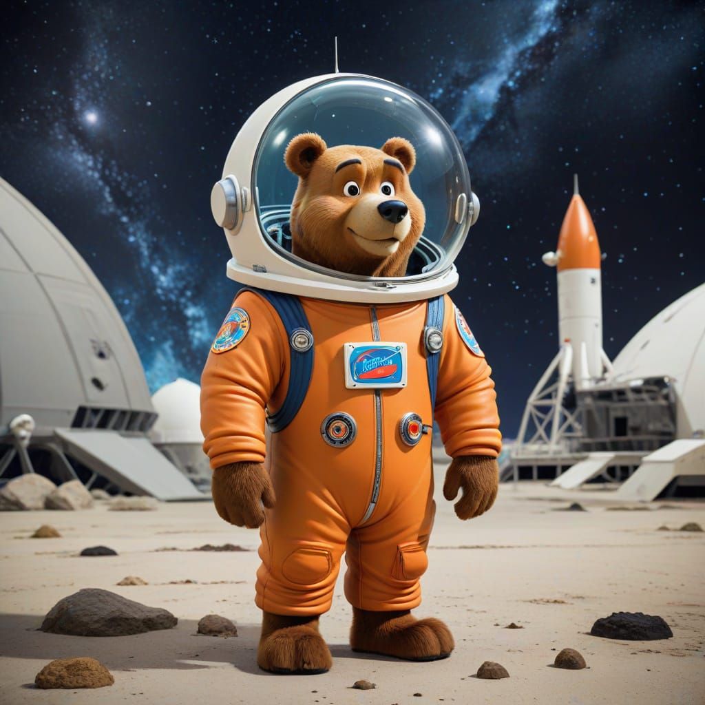 Yogi Bear in Space Suit, Hanna-Barbera Style