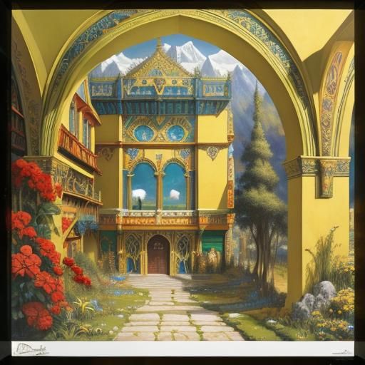 Mythical Landscape Painting Inspired by Richard Dadd