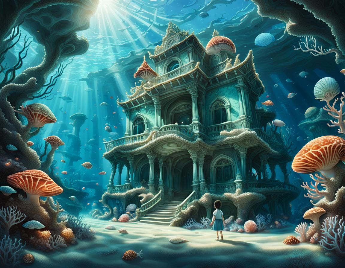 An underwater palace