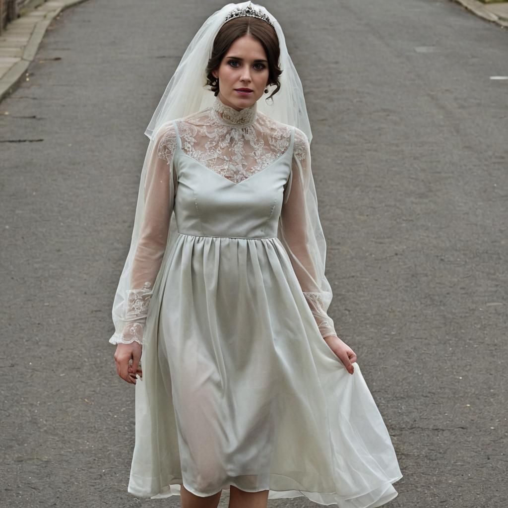 Dystopian 1960s Mod Wedding in Blighted Britain