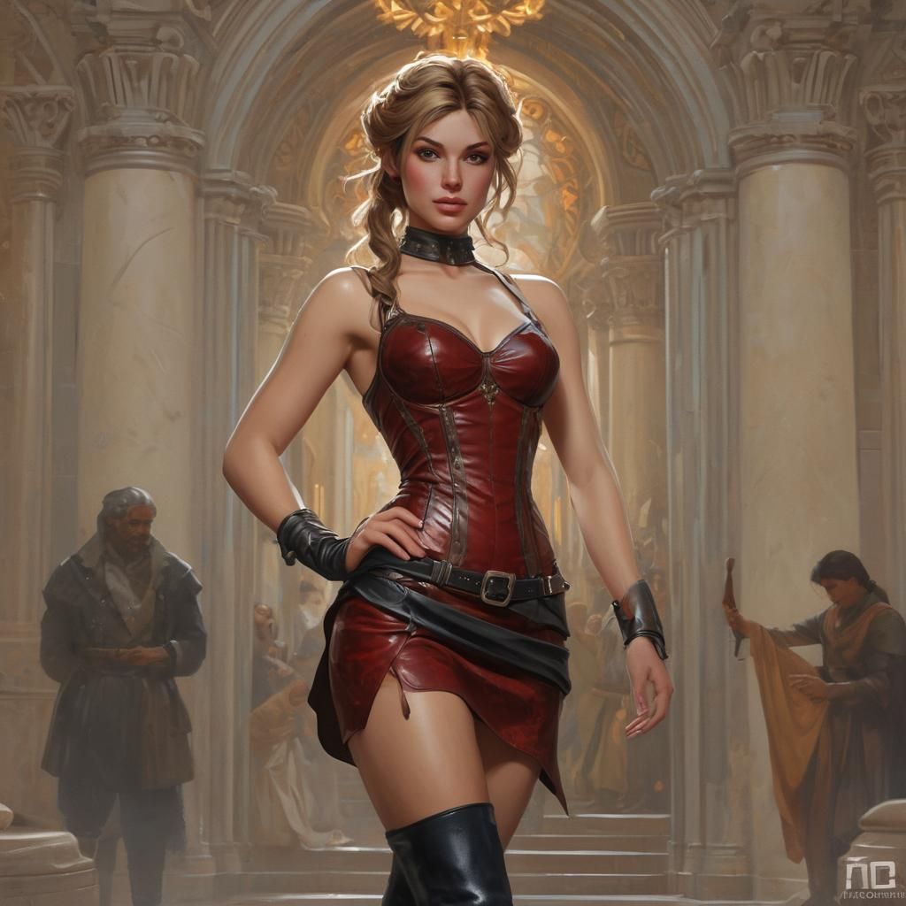 Kayla Harrison at Herod's Feast: Hyperdetailed Portrait