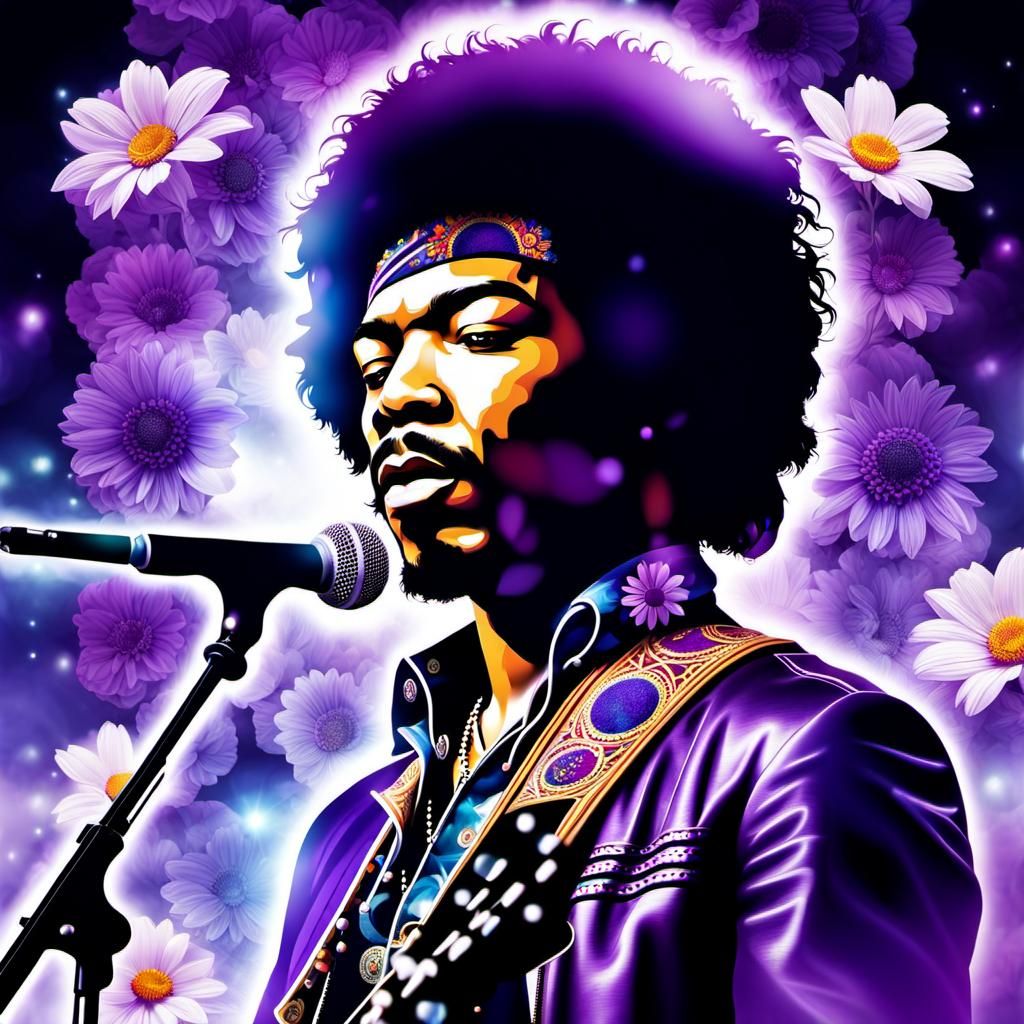 Jimi Hendrix in Cosmic Aura