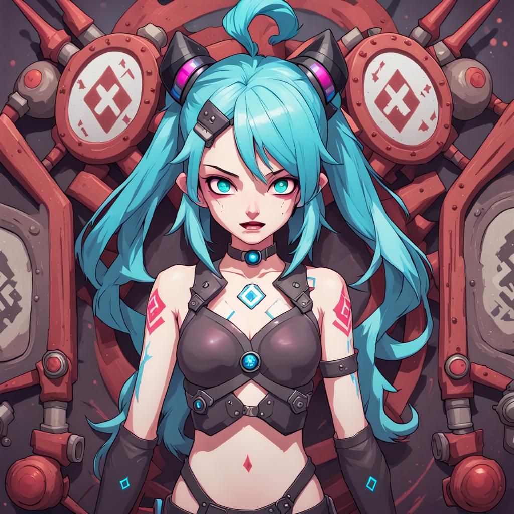 Jinx Symmetrical: League of Legends Character