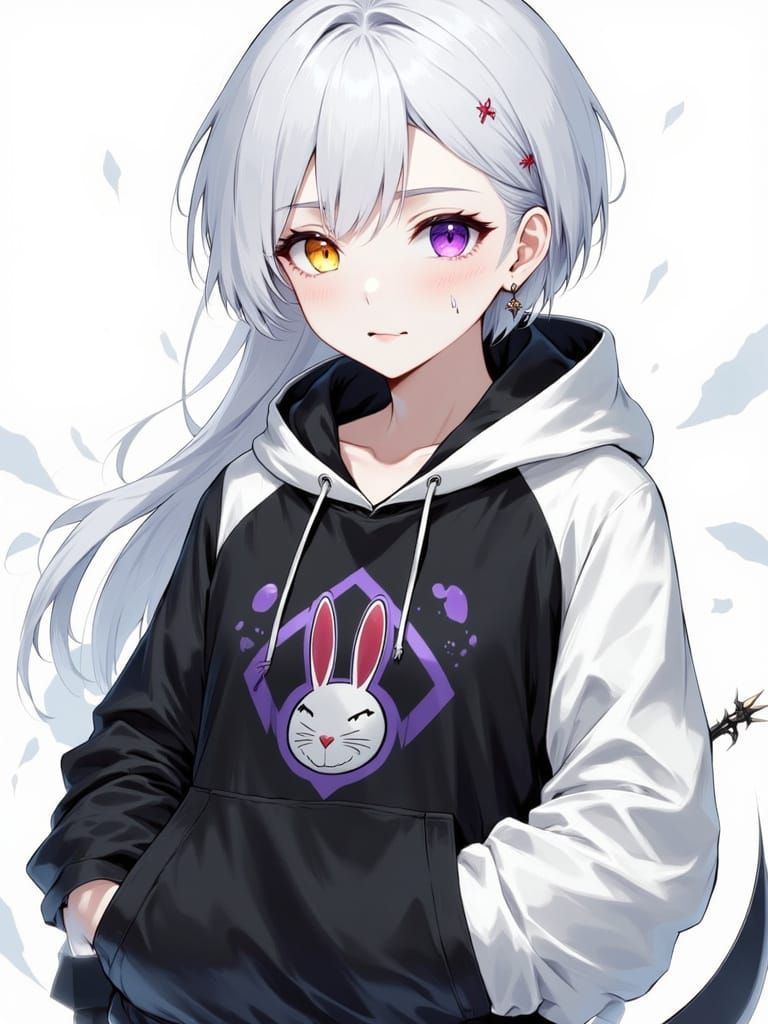 Anime Boy with Scythe in Dark Fantasy Style